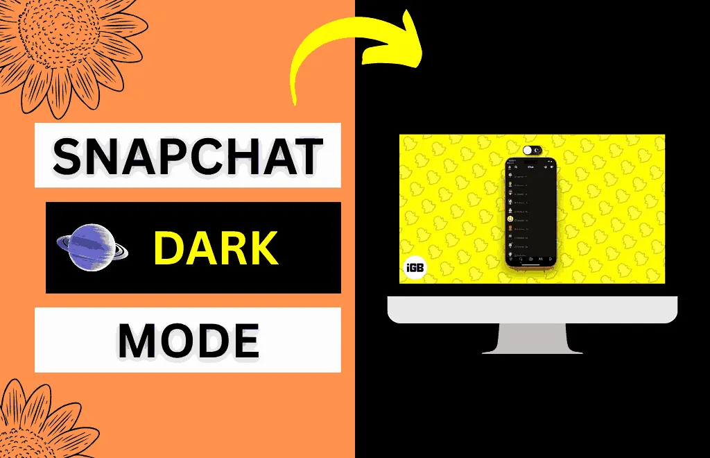 Snapchat dark mode