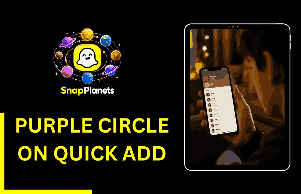Purple circle Snapchat meaning