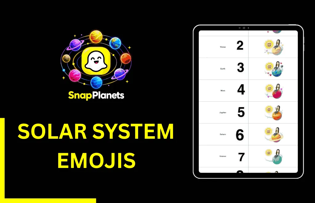 solar system emojis on snapchat